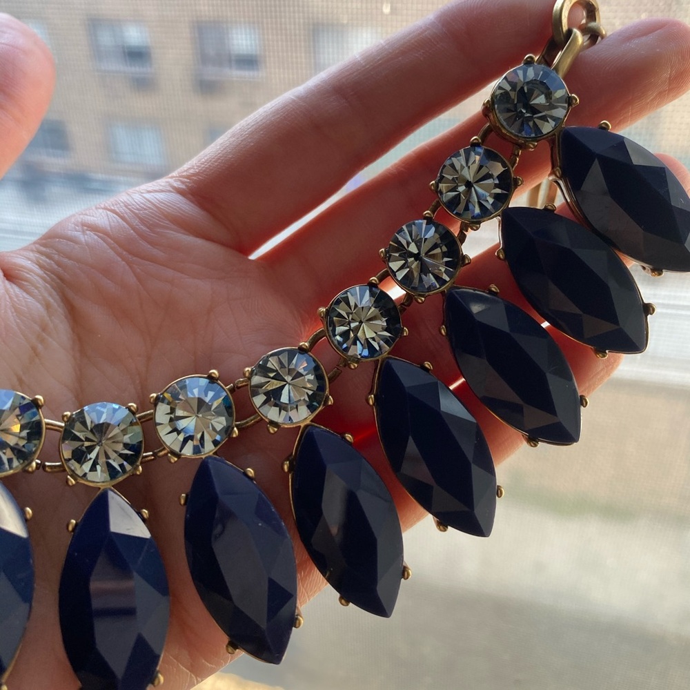 JCREW blue collar necklace
